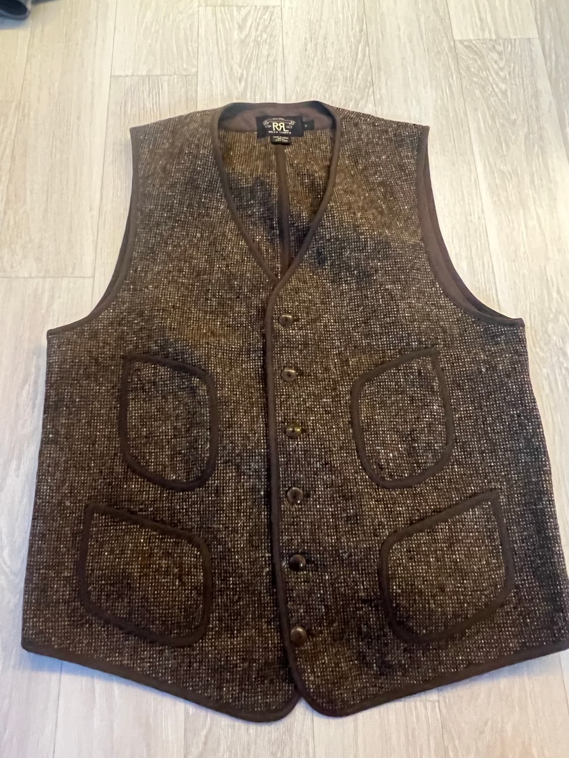 RRL browns beach style wool vest L 상품이미지1
