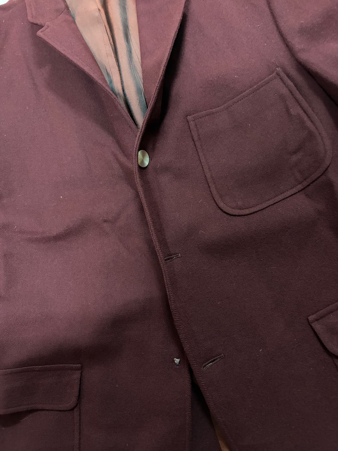 빈티지 버건디 블레이저 상품이미지4