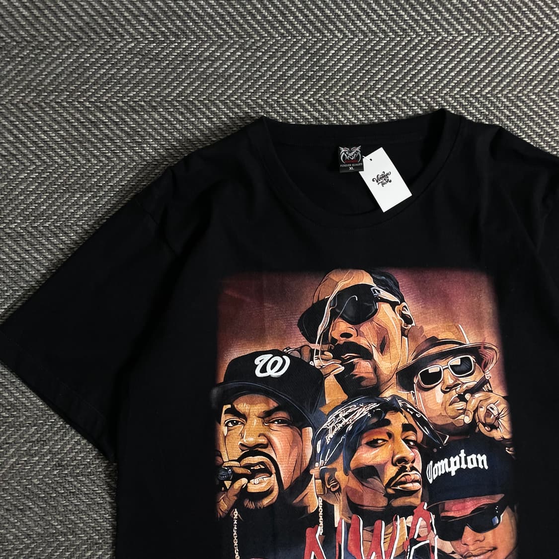 빈티지 투팍 힙합 프린팅 티셔츠o 3151 상품이미지3