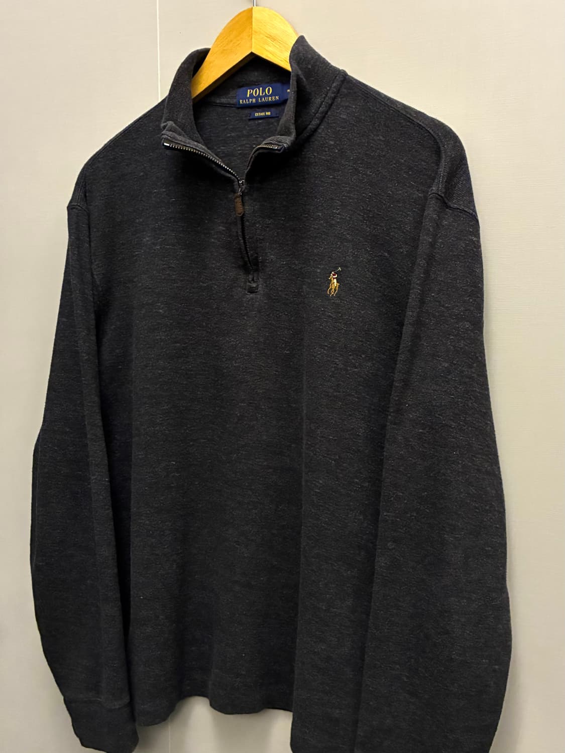 (M/100)폴로랄프로렌 에스테이트립 코튼 면 하프 반집업 쿼터집업 상품이미지2