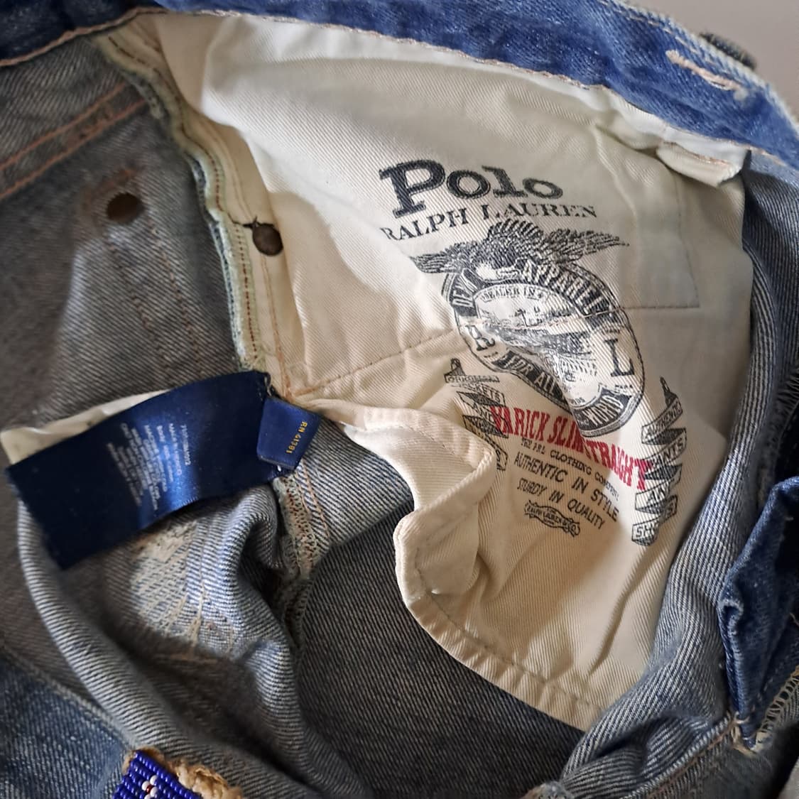 (택포) 폴로랄프로렌 리페어드 셀비지 데님 팬츠 34 B510 상품이미지7