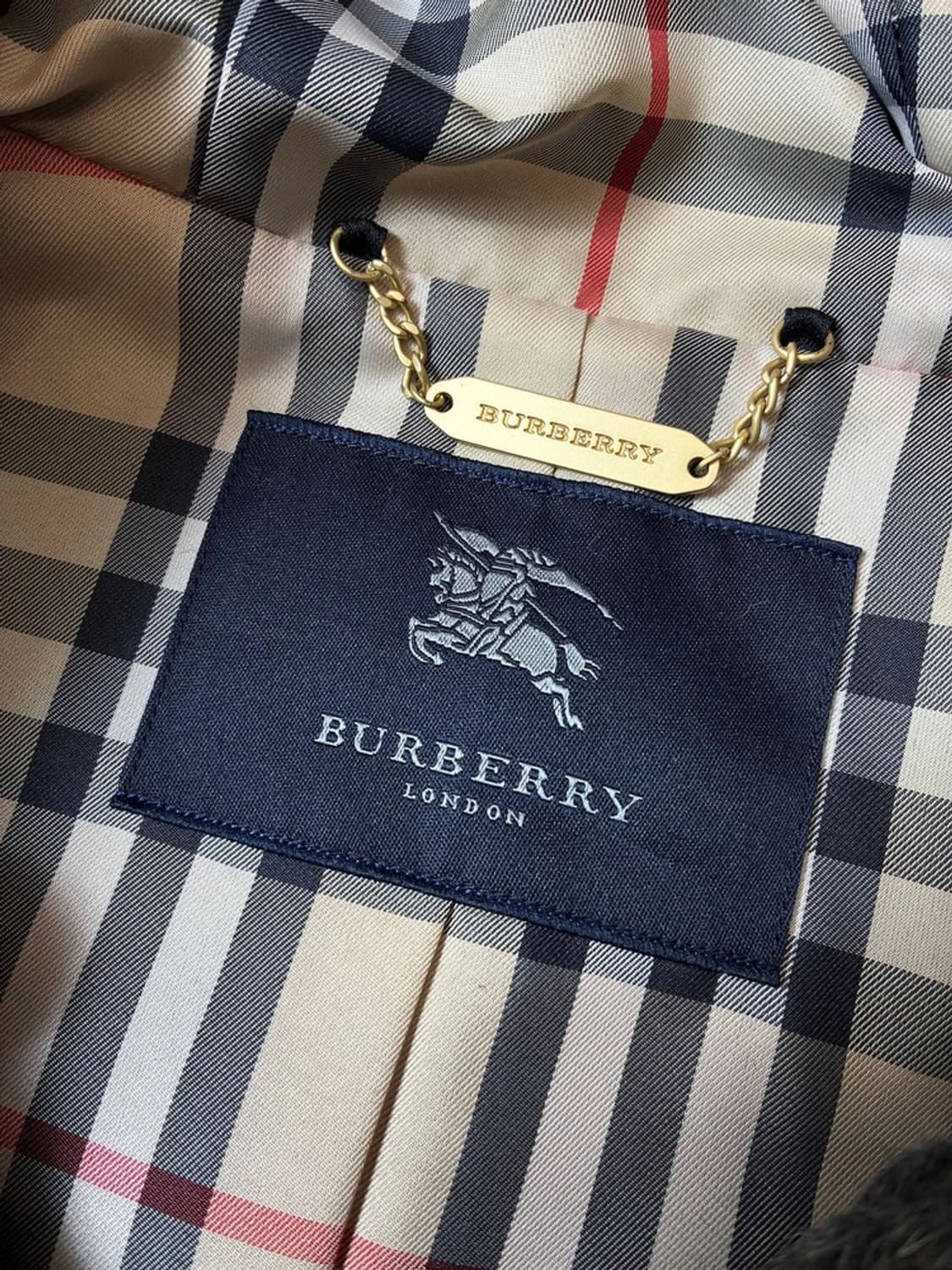 버버리 00's 재팬 더블 브레스트 금장 후디 코트 PN7268 상품이미지7