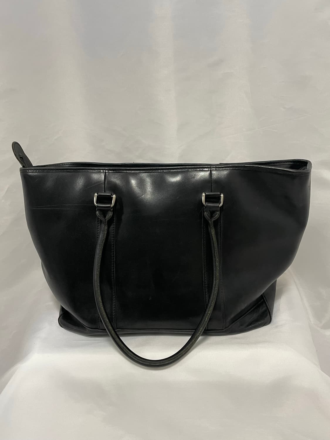 [OS] 엘엘빈 레더 라지 토트백 블랟 상품이미지4