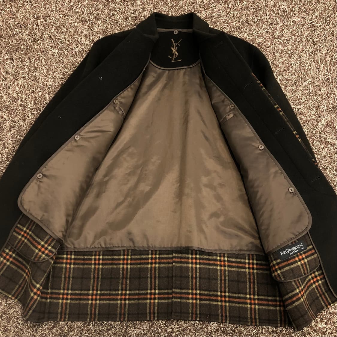 입생로랑 아카이브 울 미니멀 코트  상품이미지3