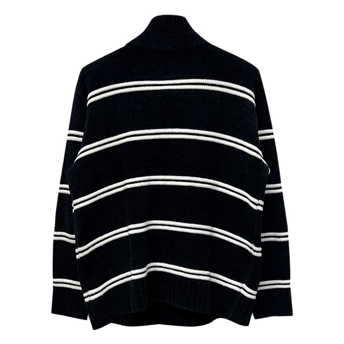 VTG 스트라이프 하프집업 니트 FREE 상품이미지2