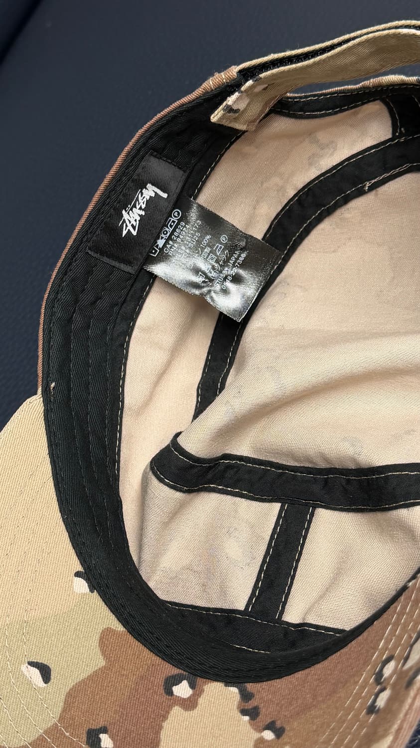 Stussy Helvetica Logo Cadet Cap Camo 상품이미지5