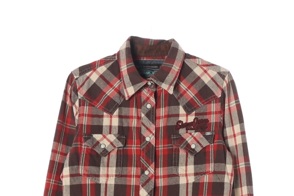 쉐인진 웨스턴 체크 셔츠 레트로 아메카지 FM 상품이미지3