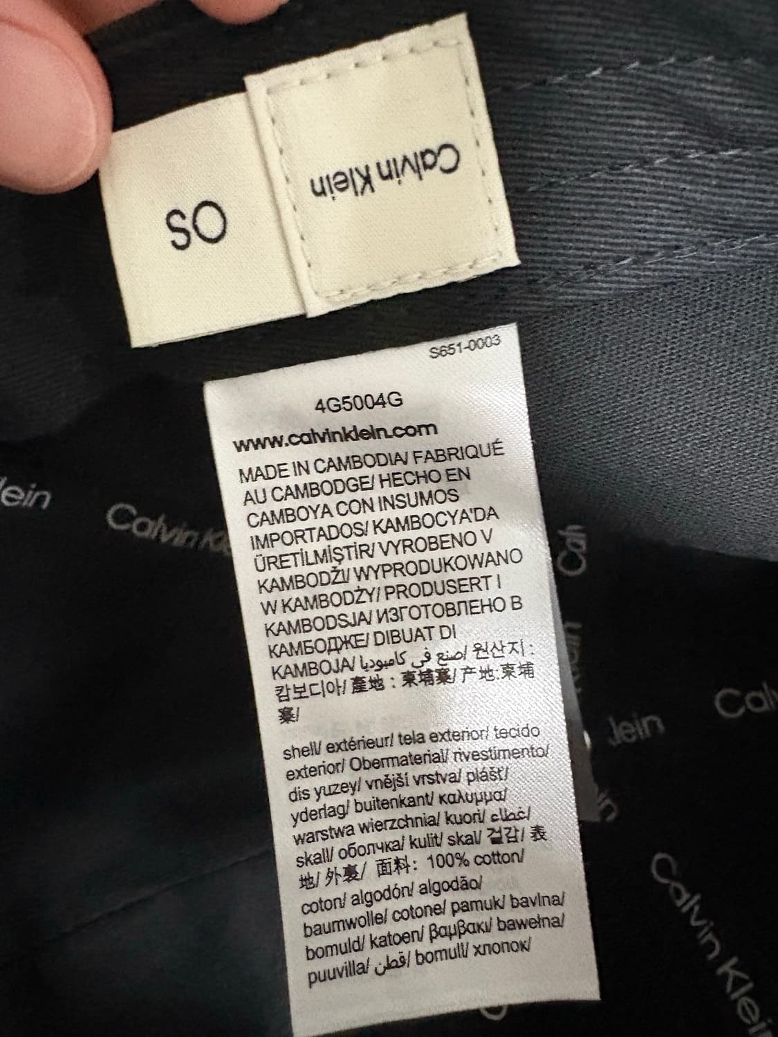 캘빈클라인 볼캡 블랙 상품이미지5