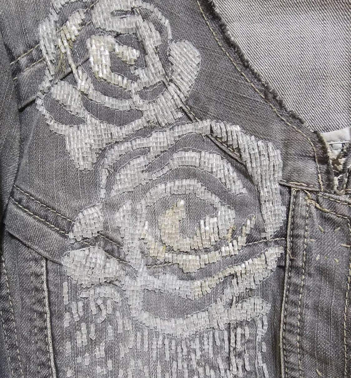 Obzee 오브제 y2k 비즈 데님자켓 상품이미지3