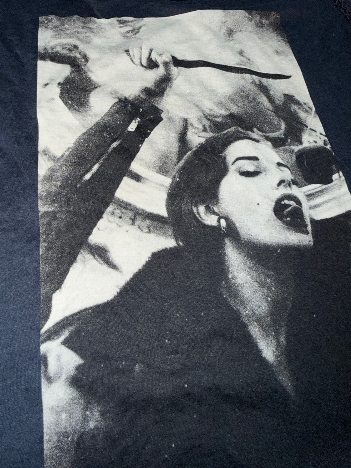 Hysteric Glamour 컷소우 시스루 티셔츠 상품이미지3