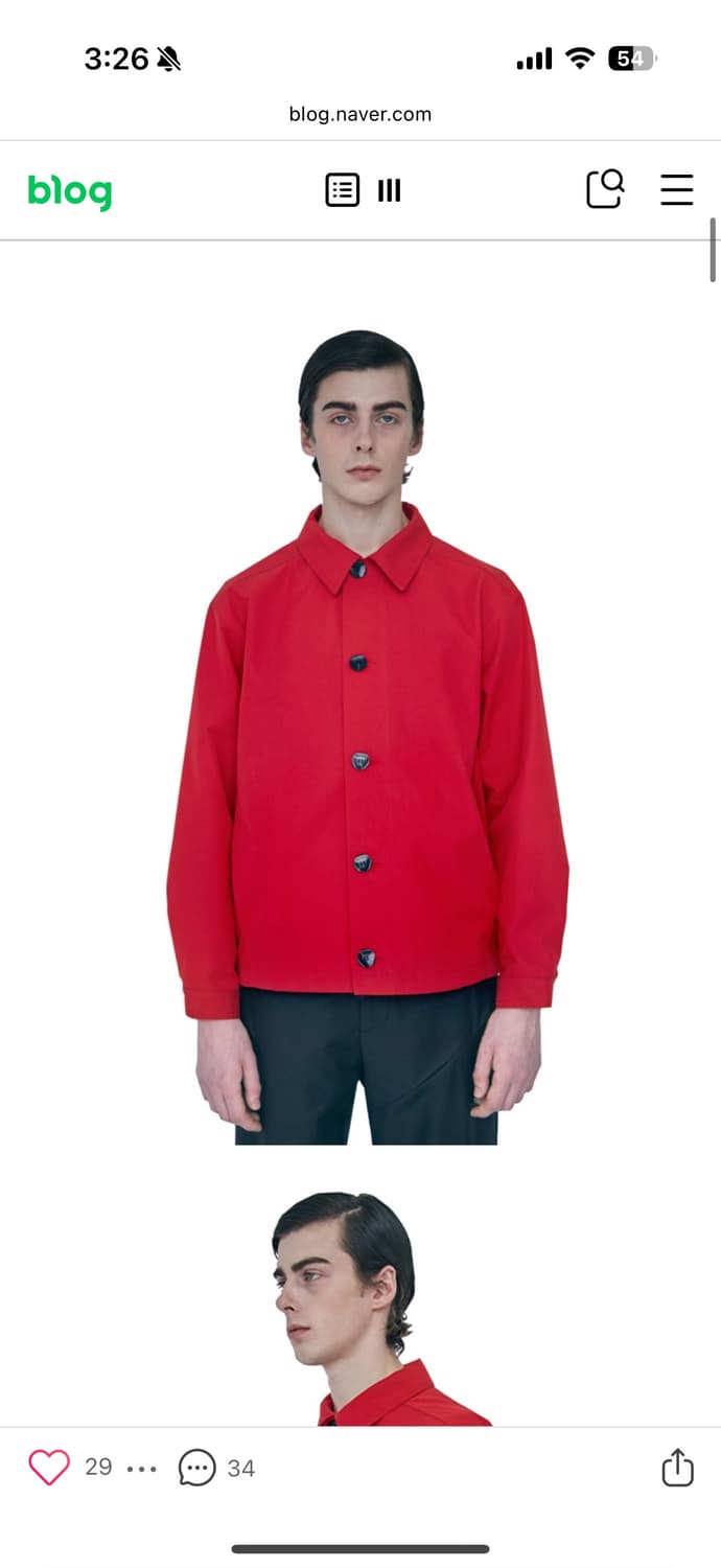 Aieul CNTR Jacket Red 상품이미지1
