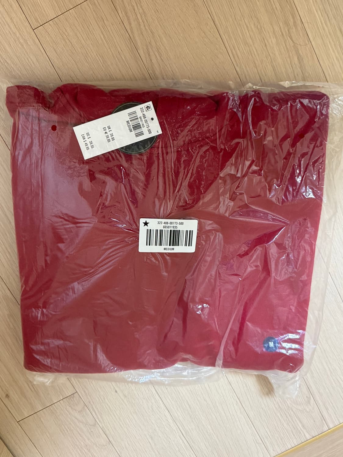 홀리스터 레드 후드 새상품 상품이미지2