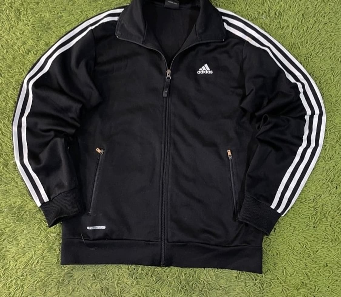 아디다스 블랙 검흰 트랙탑 져지집업 95/M 상품이미지1