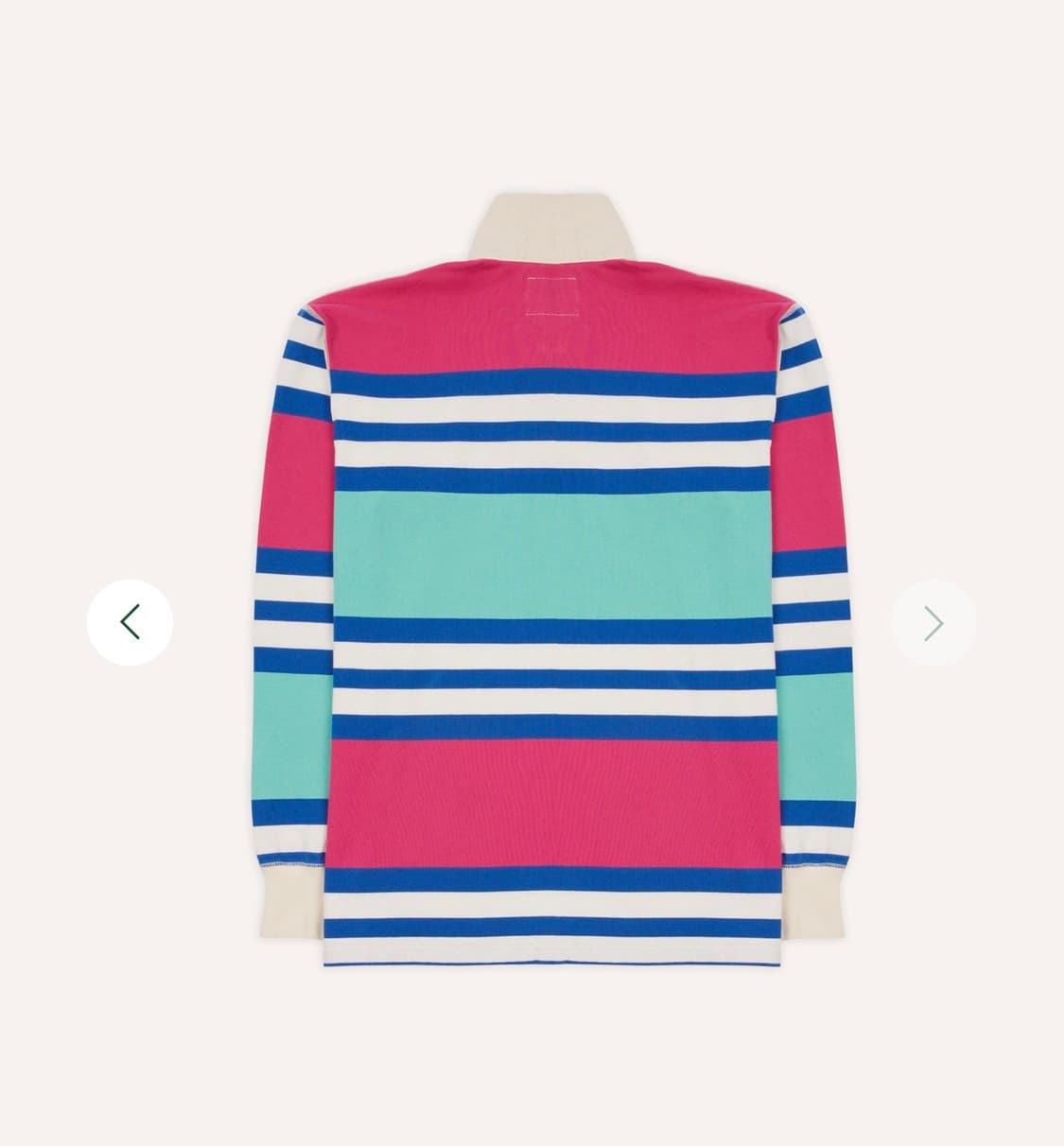 드레익스 DRAKE'S 스트라이프 럭비티 L 새상품 상품이미지2