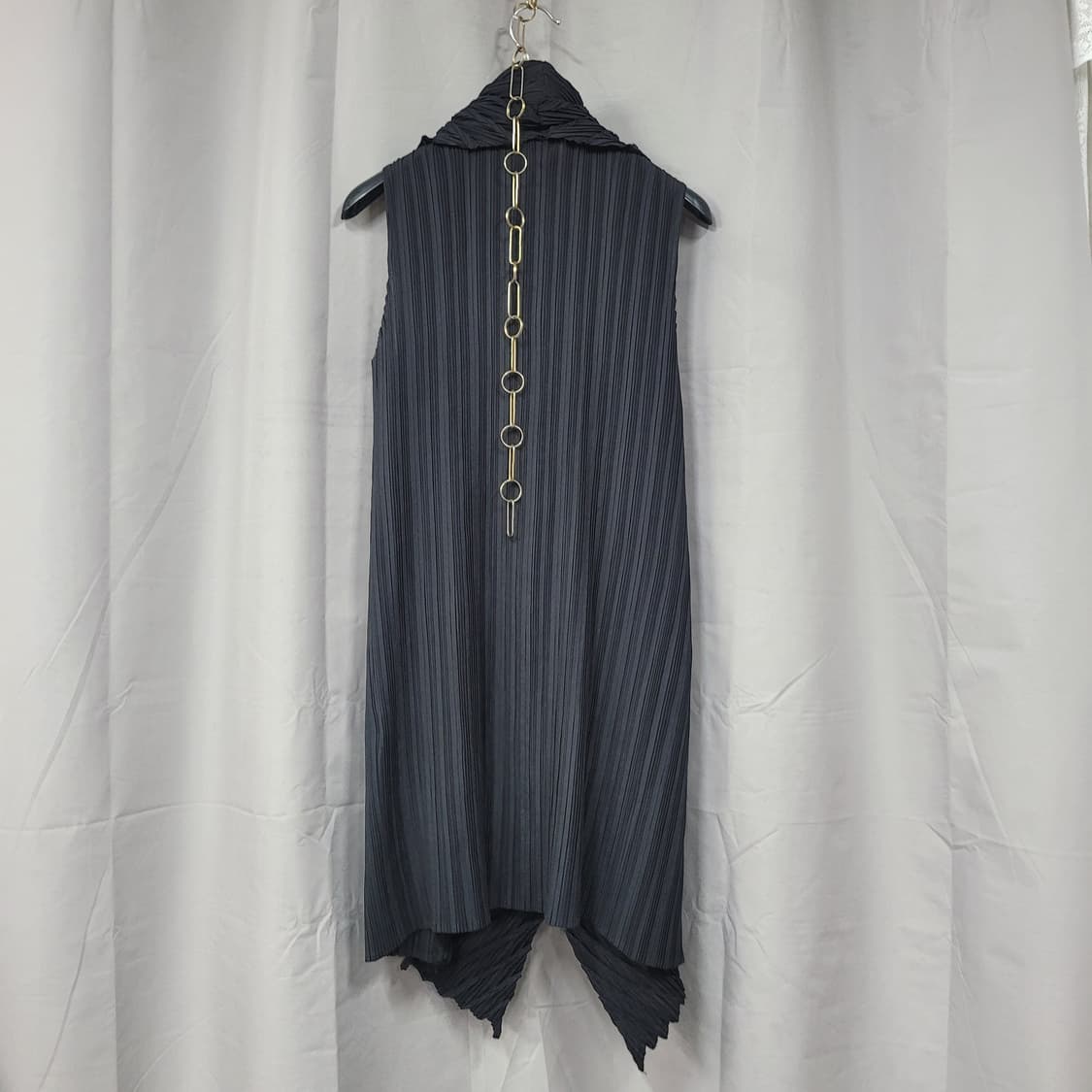 주름 디자인 롱 베스트  상품이미지4