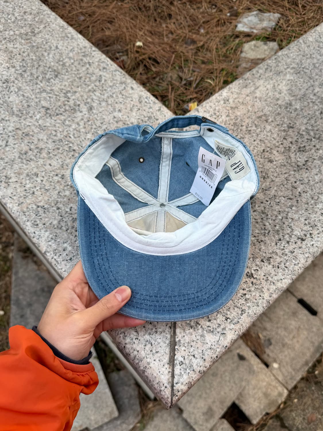 (deadstock) 90s Gap 올드갭 6-Panel 데님 캡 상품이미지6