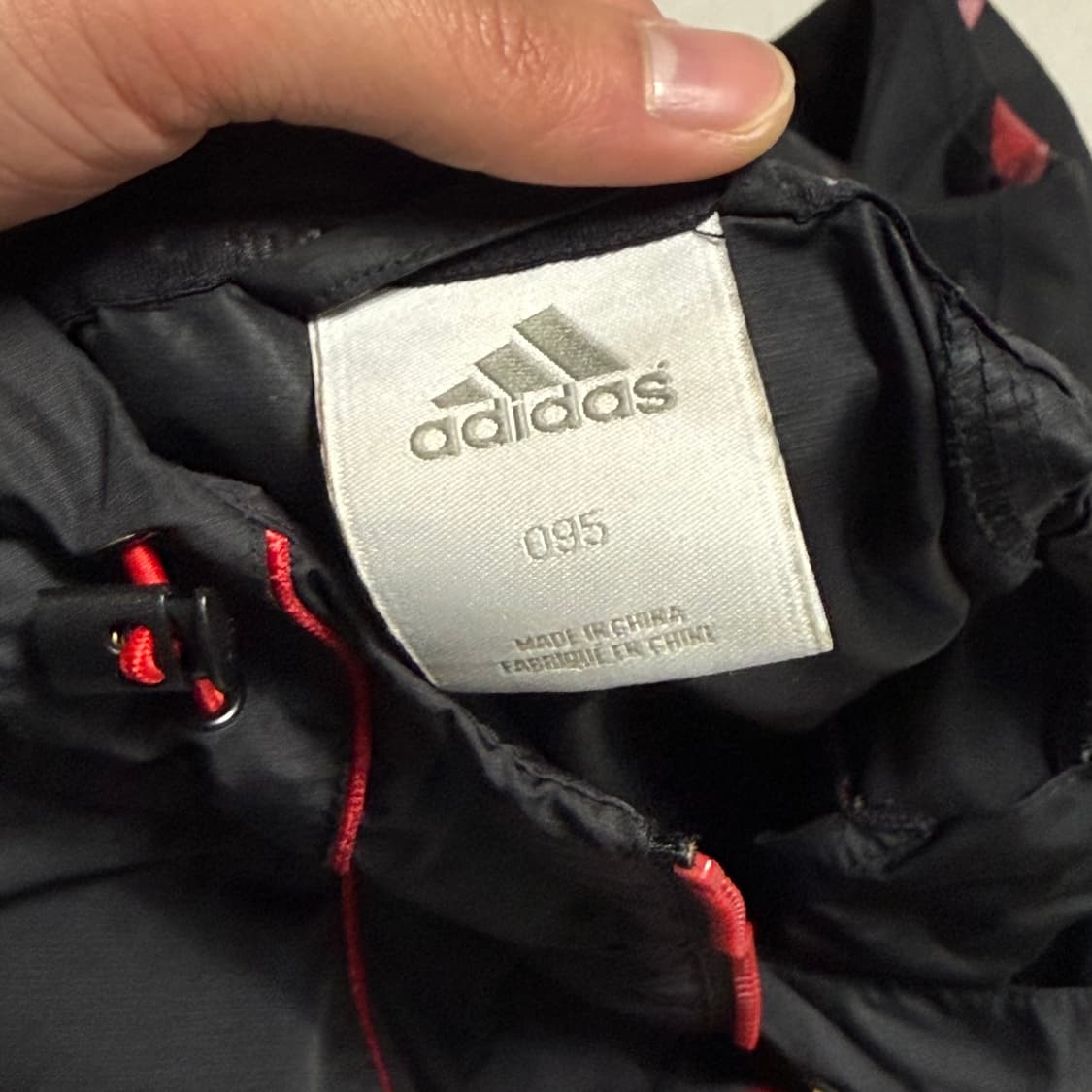 95 아디다스 AC밀란 그라데이션 삼선 블랙 바람막이 상품이미지4