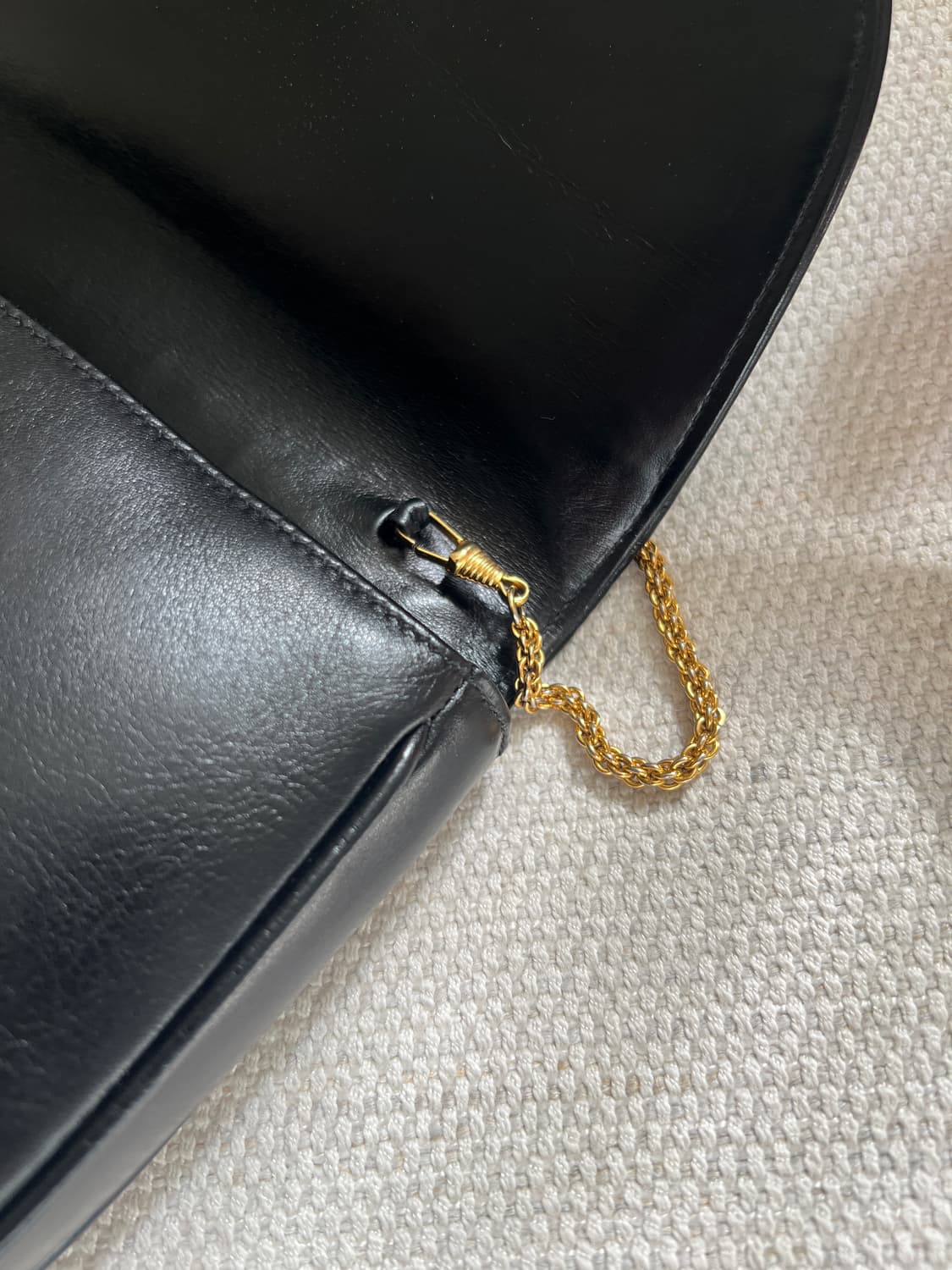 빈티지 셀린 골드 체인 레더 숄더백 상품이미지5