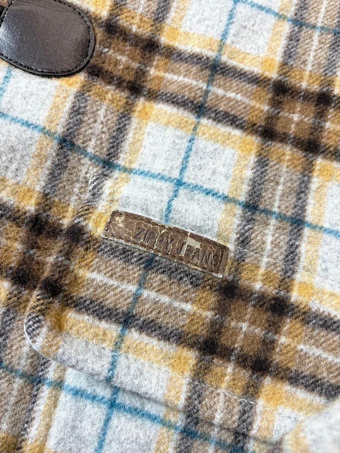 지피지기 00's 울 체크 더플 후디 코트 PN6828 상품이미지5