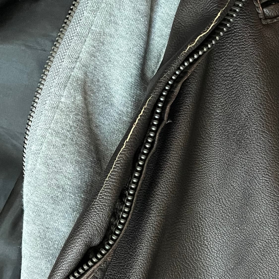 ZARA 가죽자켓 모자탈부착 상품이미지3