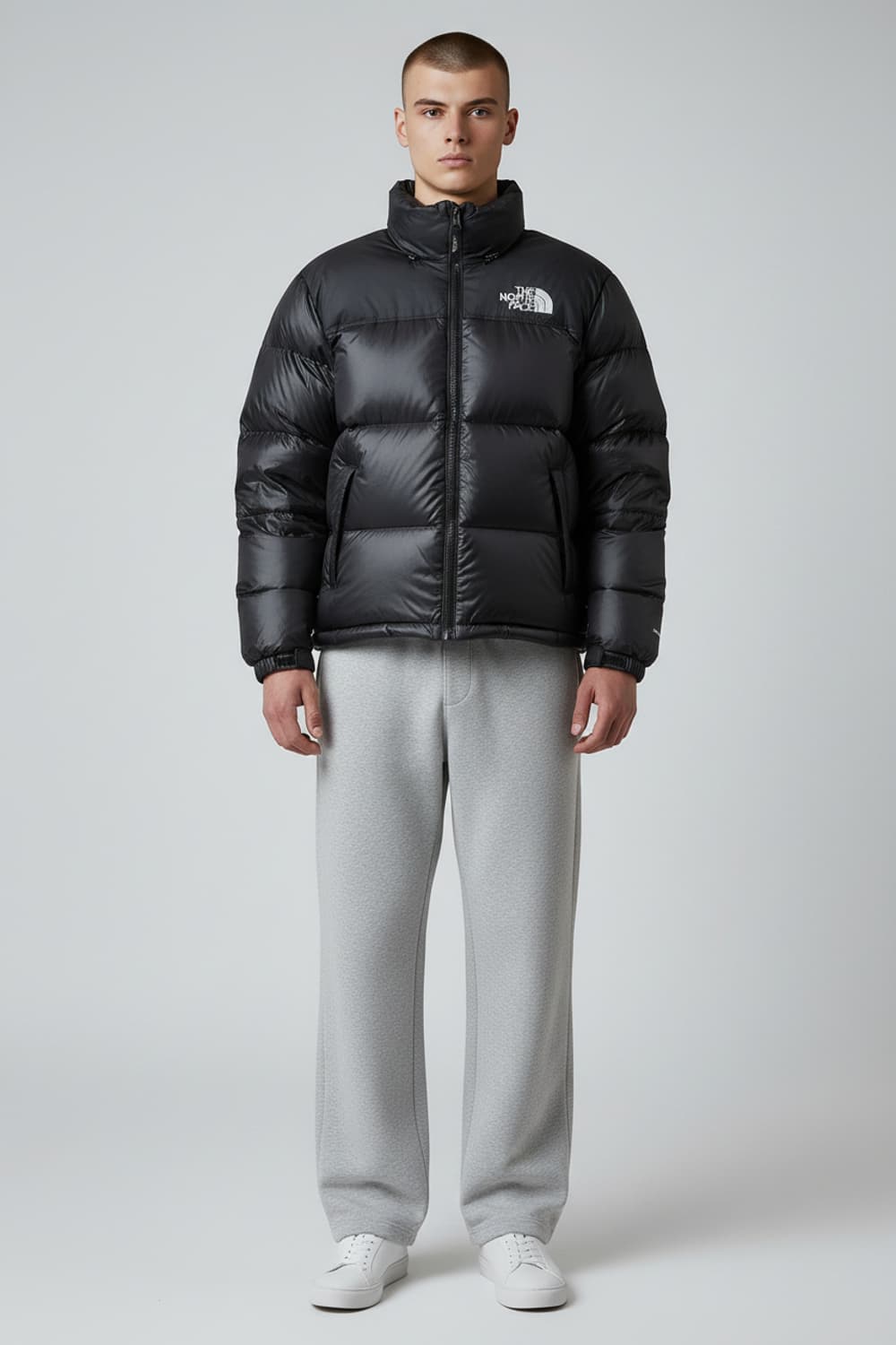 [95/M] 노스페이스 블랙 유광 눕시 700 구스다운 패딩 상품이미지3