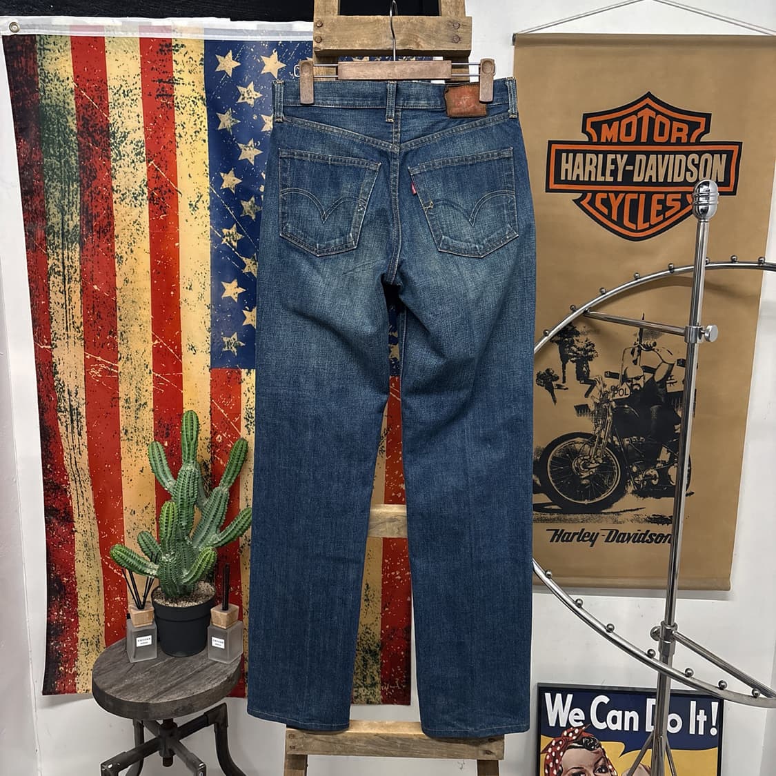 00s 리바이스 재팬라인 크리스 라이닝 워싱 데님팬츠 N1195   상품이미지2