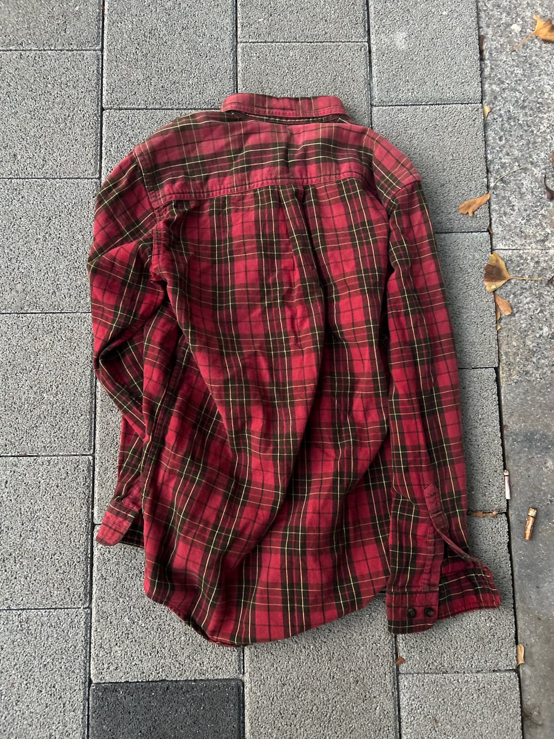 *rare* 1990s 엘엘빈 오버핏 레드 체크셔츠 상품이미지3