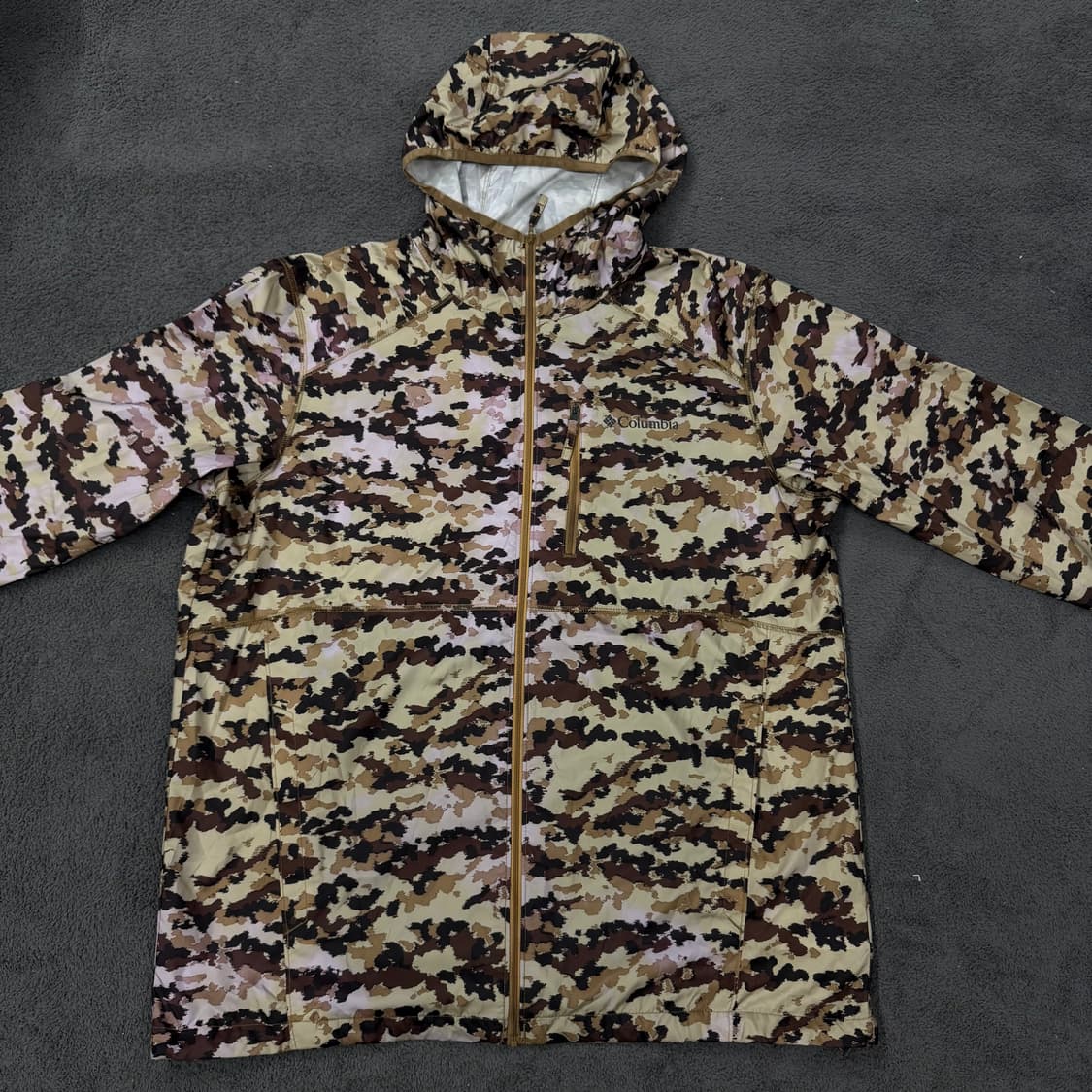 [ 정품/XXL ] 컬럼비아 카모플라쥬 후드 바람막이 자켓 상품이미지2
