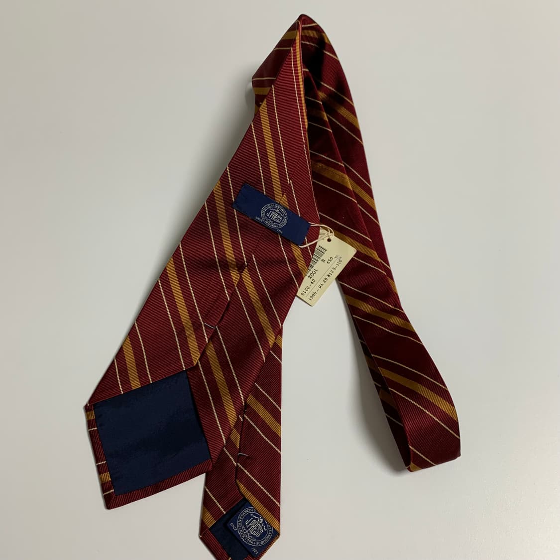 제이프레스 스트라이프 100실크 정장 클래식넥타이 택달린 미사용품 상품이미지9