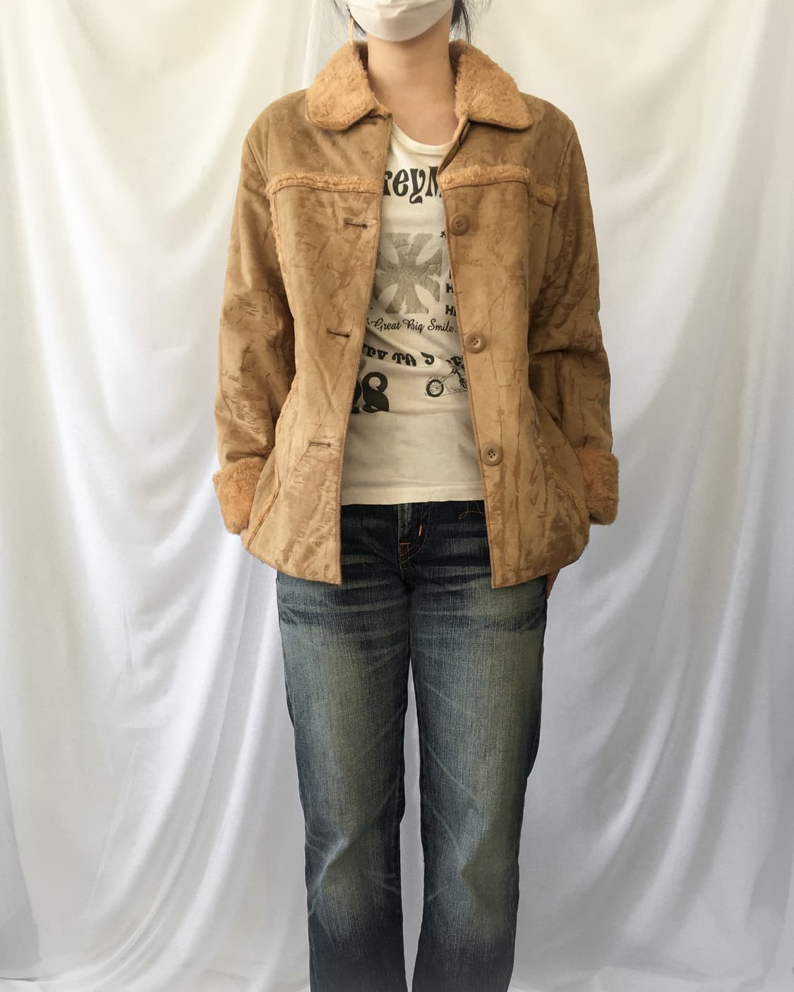 Fake fur grunge pattern mustang 상품이미지5