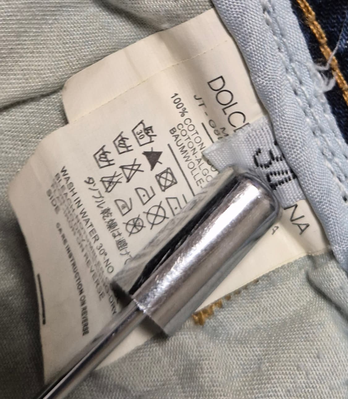 돌체앤가바나 블루 데님 청바지/34 상품이미지8