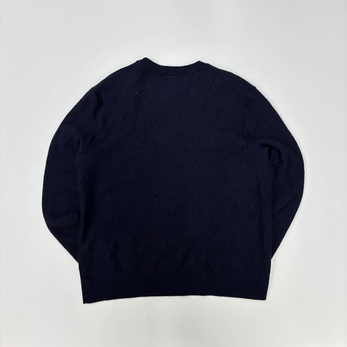 라코스테 네이비 울 100% 크루넥 니트 상품이미지3