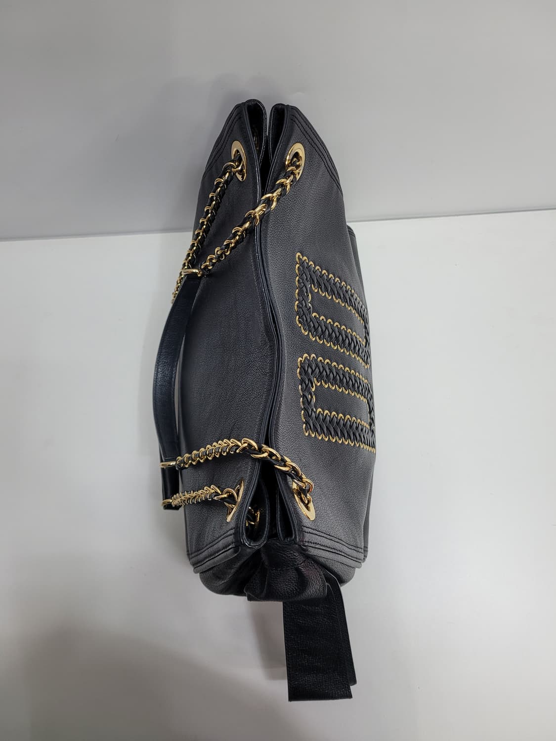 DAKS 닥스 DD로고 가죽 숄드백 / 블랙 상품이미지6