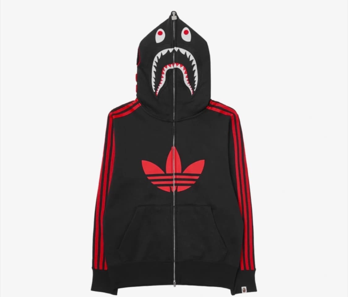 베이프 아디다스 샤크후드 L 사이즈 상품이미지1