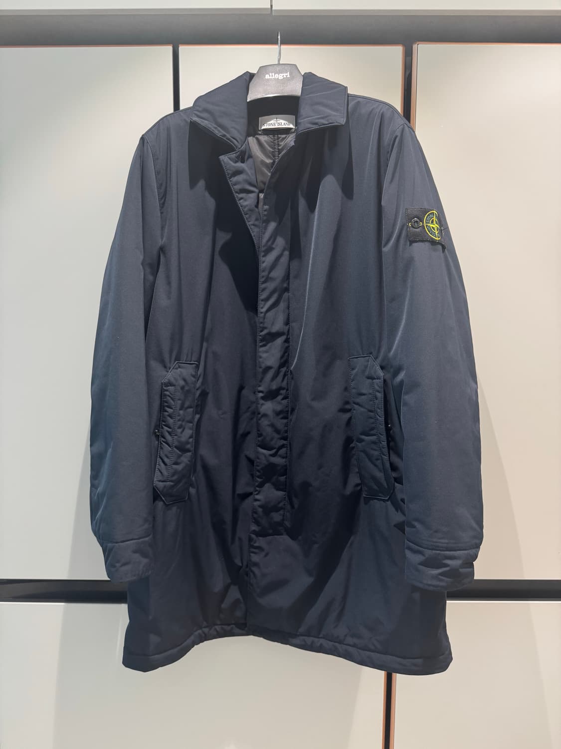 스톤 아일랜드 마이크로 트윌 카코트 네이비 L사이즈 판매 상품이미지1