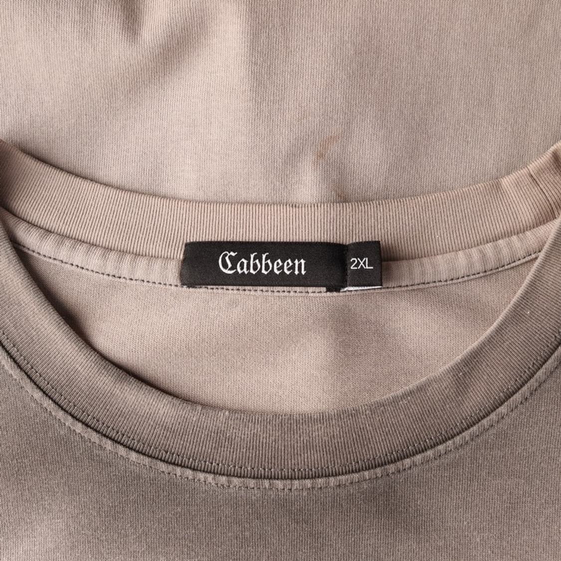 Cabbeen 블랙 머드 그래픽 워싱 티셔츠 2XL 상품이미지5