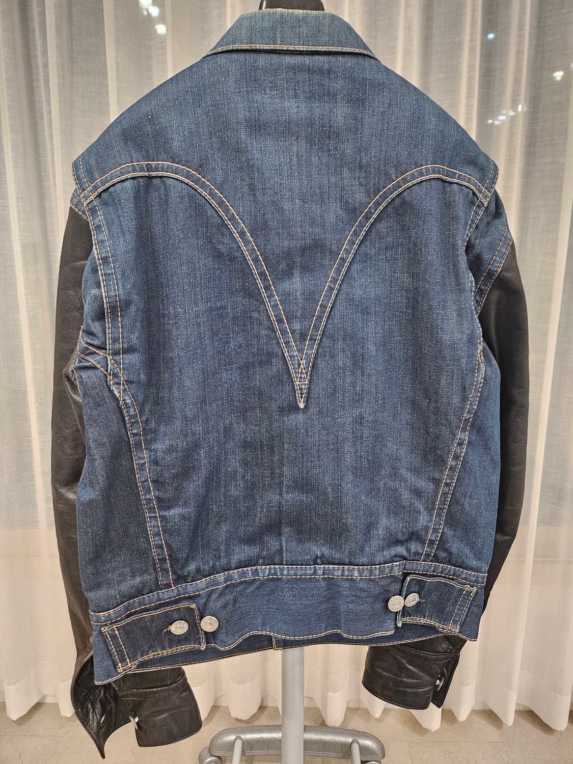 리바이스 레드 타입 4 레더 데님 자켓 L 상품이미지5