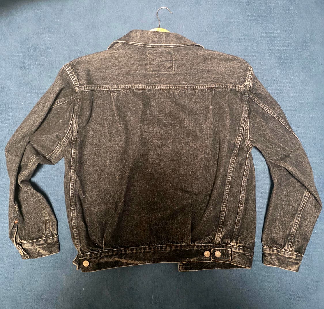 슈가케인 14.25Oz 워싱 블랙 데님 2세대 자켓 (42) 상품이미지4