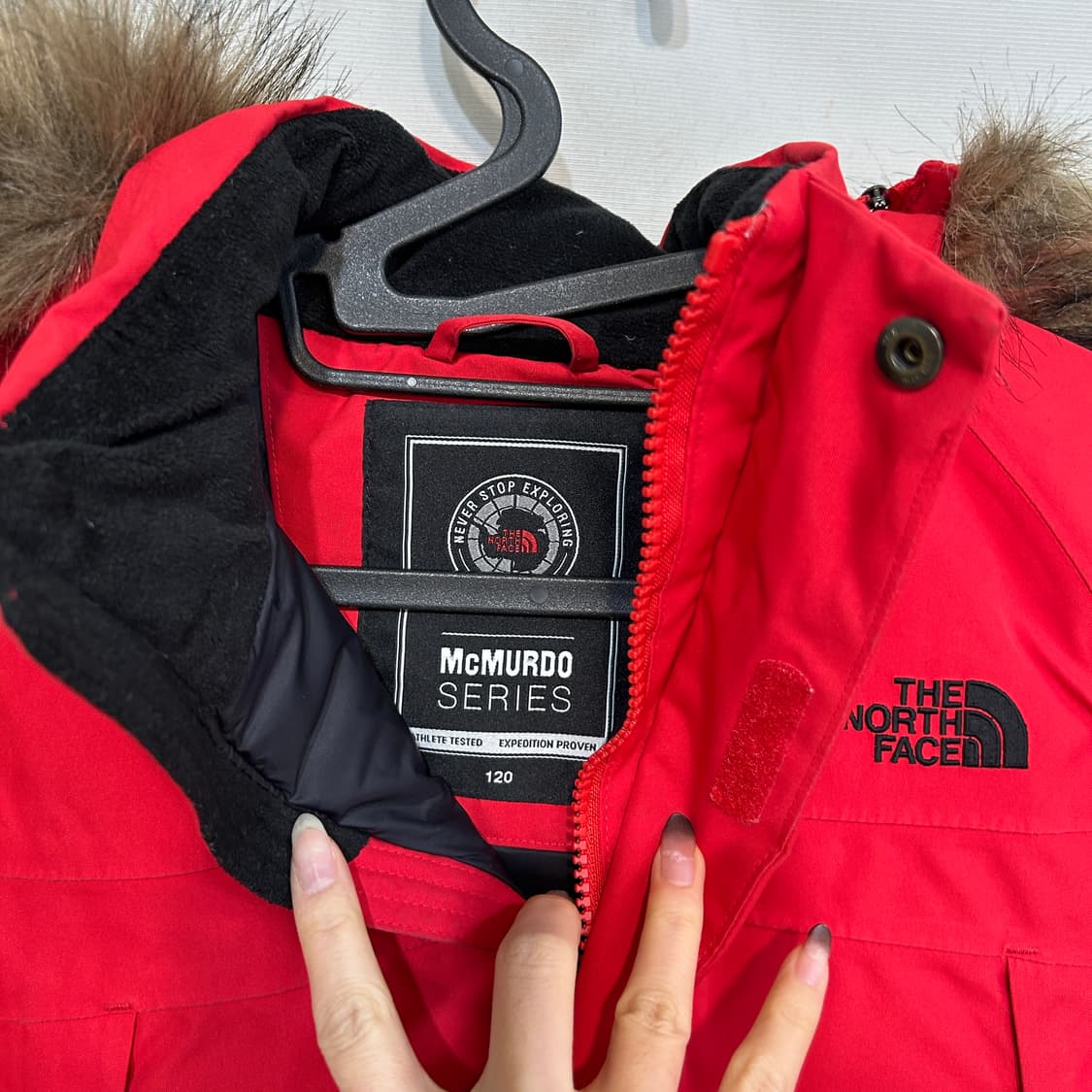 노스페이스 키즈 맥머도 구스다운 패딩 120 상품이미지2