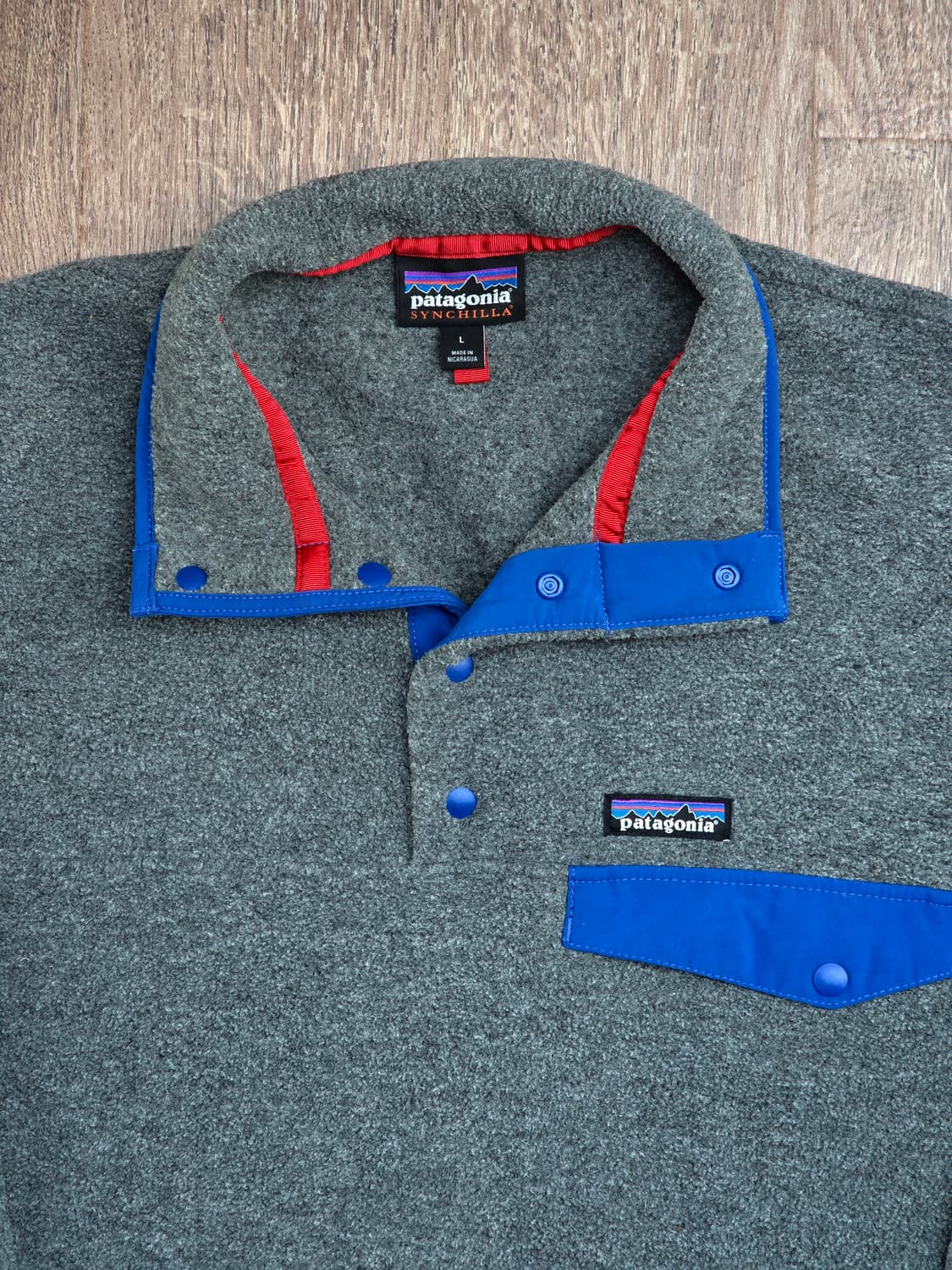 파타고니아 신칠라 스냅티 니켈블루 L 라이트웨이트 상품이미지1