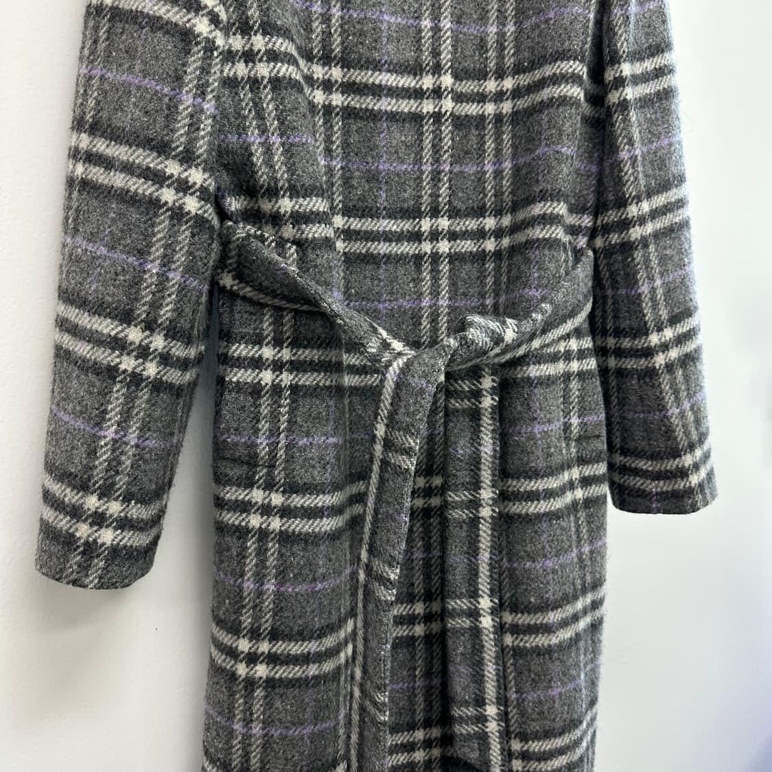 버버리 이태리 노바체크 하이넥 코트 상품이미지5