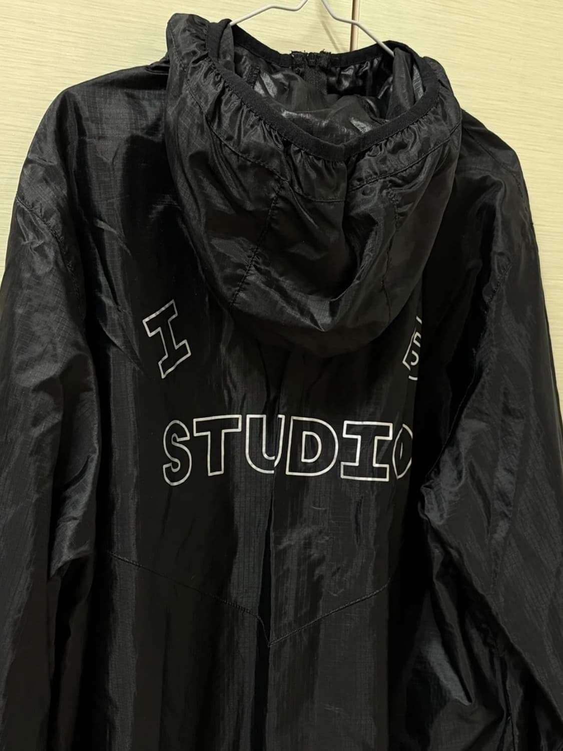 아이앱 스튜디오 립스탑 윈드 자켓 블랙 상품이미지6