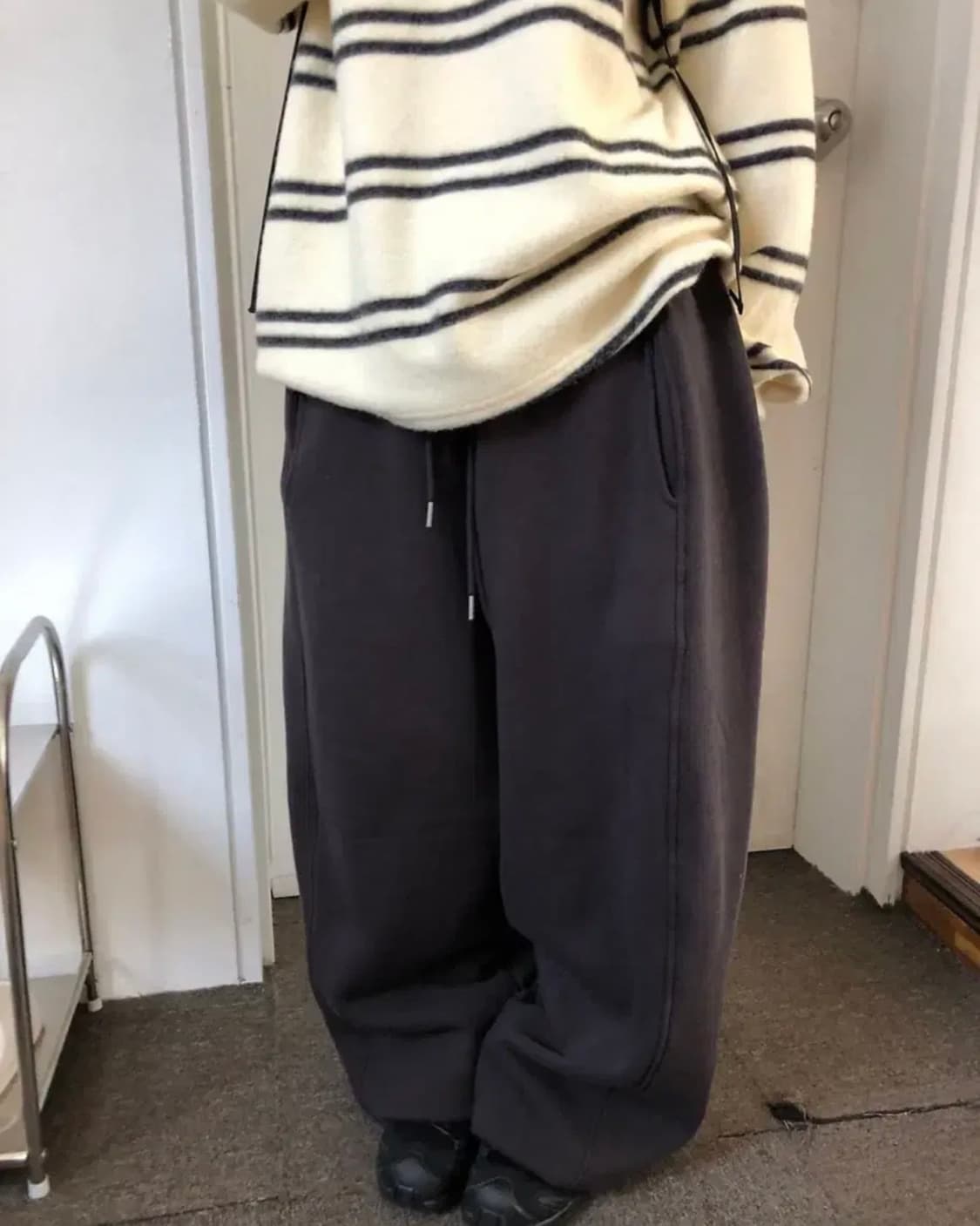 아밀트 슈가 스웻팬츠 기모 차콜브라운 amilt sugar sweat 상품이미지2