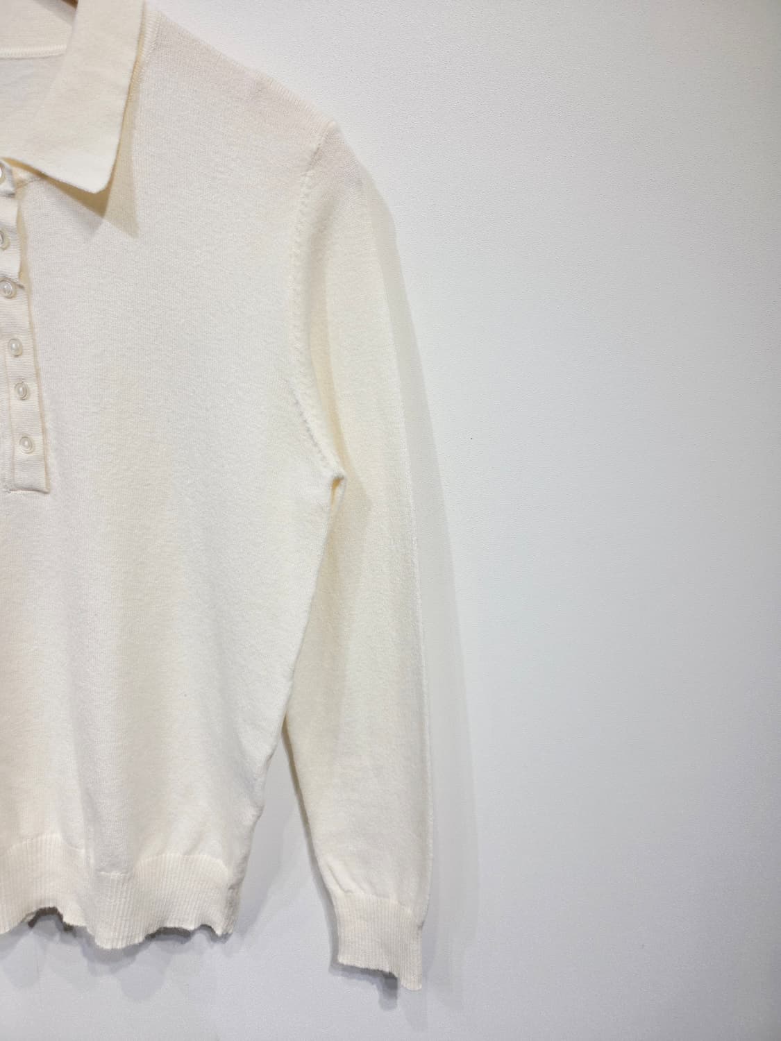 ZIO SONGZIO 지오송지오 아이보리 카라 니트 상품이미지4