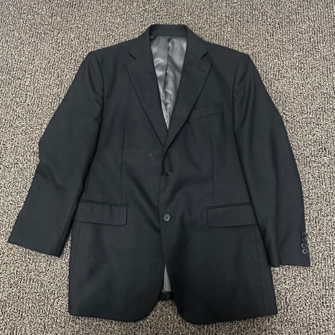 LUOMO 워모 프리미엄라인 캐시미어 울 정장 자켓 블랙 105(XL) 상품이미지1