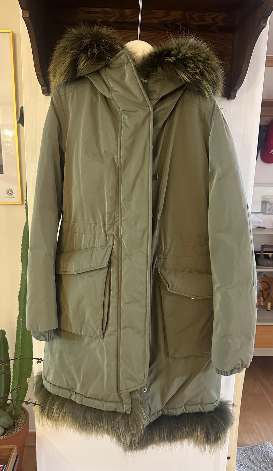 Sisley 폭스 퍼 다운 점퍼 (55) 상품이미지2