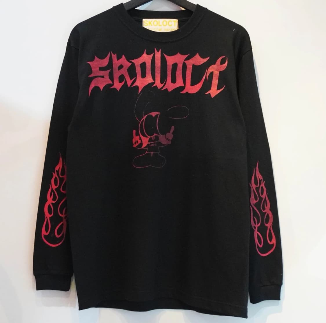 Skoloct 쌍 퍽유 🖕🏻🖕🏻핑크로고 롱슬리브 상품이미지1