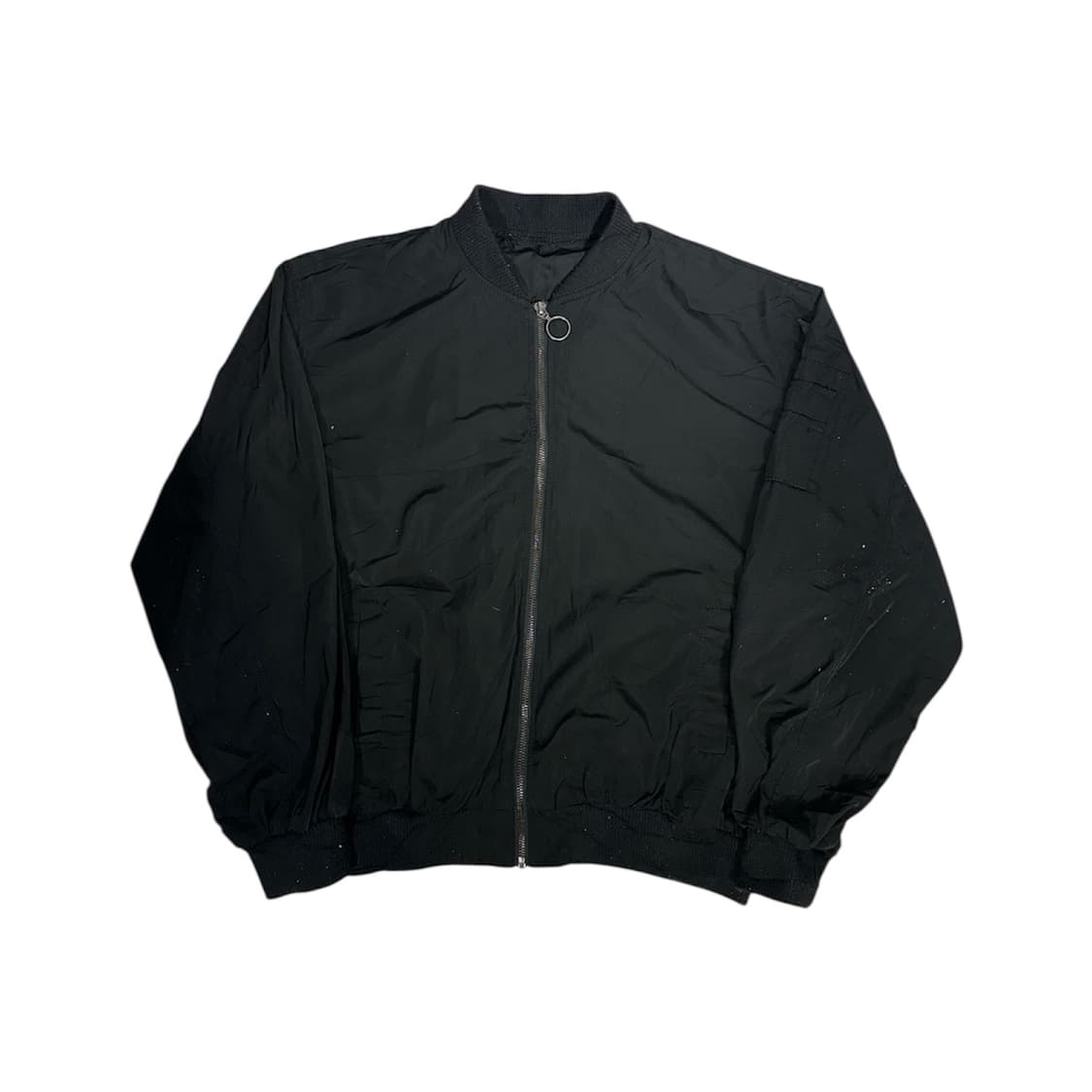 일본 빈티지 블랙 오버핏 바람막이 자켓 M 상품이미지5