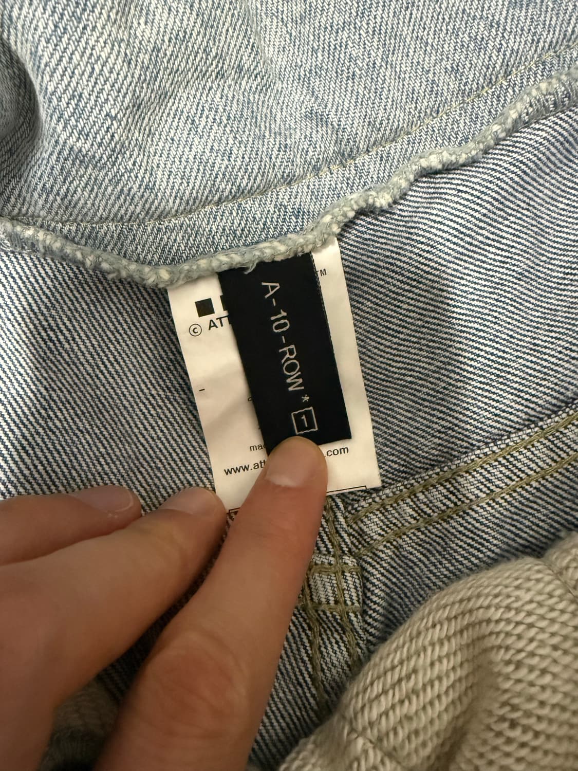 어텐션로우 믹스매치 데님 조거팬츠 1사이즈 상품이미지4