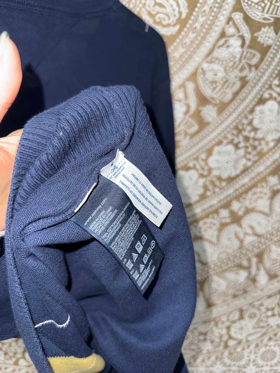 타미힐피서 아가일 브이넥 니트  상품이미지7